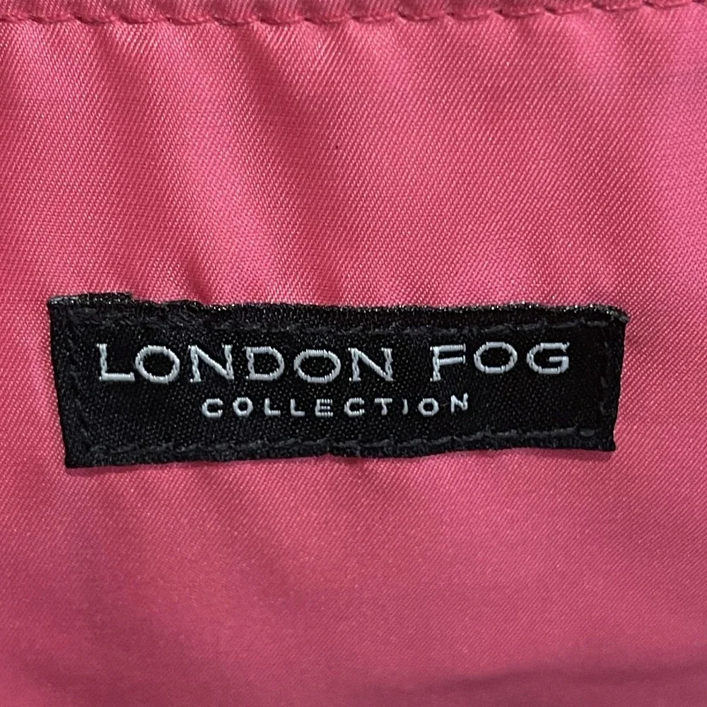 London Fog Collection Duffel Bag Pink Polyester‎ Travel Gym Weekender Zip Pocket